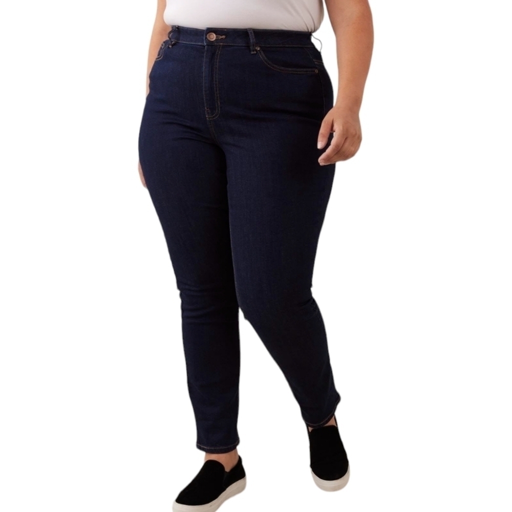Penningtons Curvy Fit Petite Jeans NWT Dark Wash Size 28P